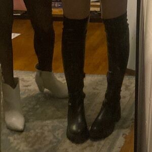 Steve Madden Black Knee High Boots